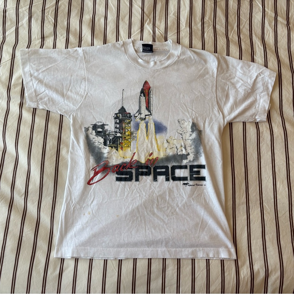 Vintage “Back In Space” Single Stitch Graphic Tee
